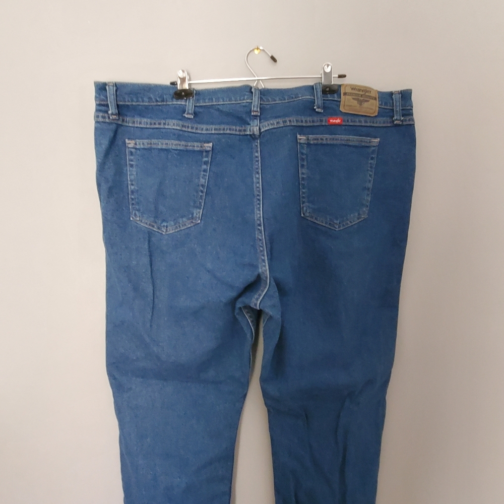 Wrangler Mens Jeans Dark Wash Size 46x30 - Picture 5 of 7